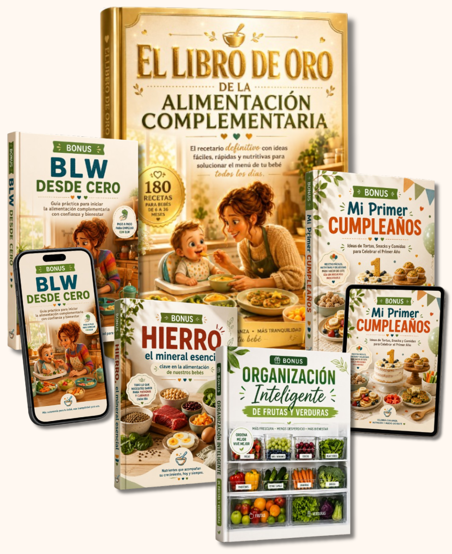 El LIBRO DE ORO de la Alimentación complementaria + 4 bonus de regalo🎁